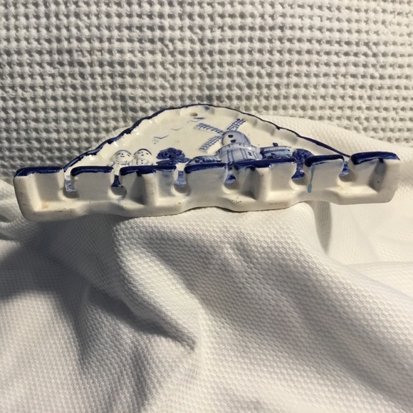 🇳🇱Vintage~Royal Delft Blue Windmill Landscape~Spoon Holder~Ceramic~Holland - Picture 3 of 7